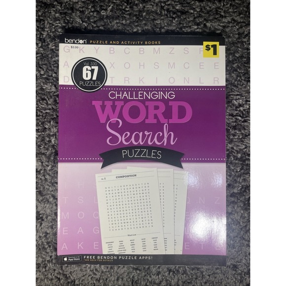 Puzzle Book Lot-7‎ Total- 4 Word Finds/searches, 2 Sudoku, 1 Crossword - Picture 4 of 15